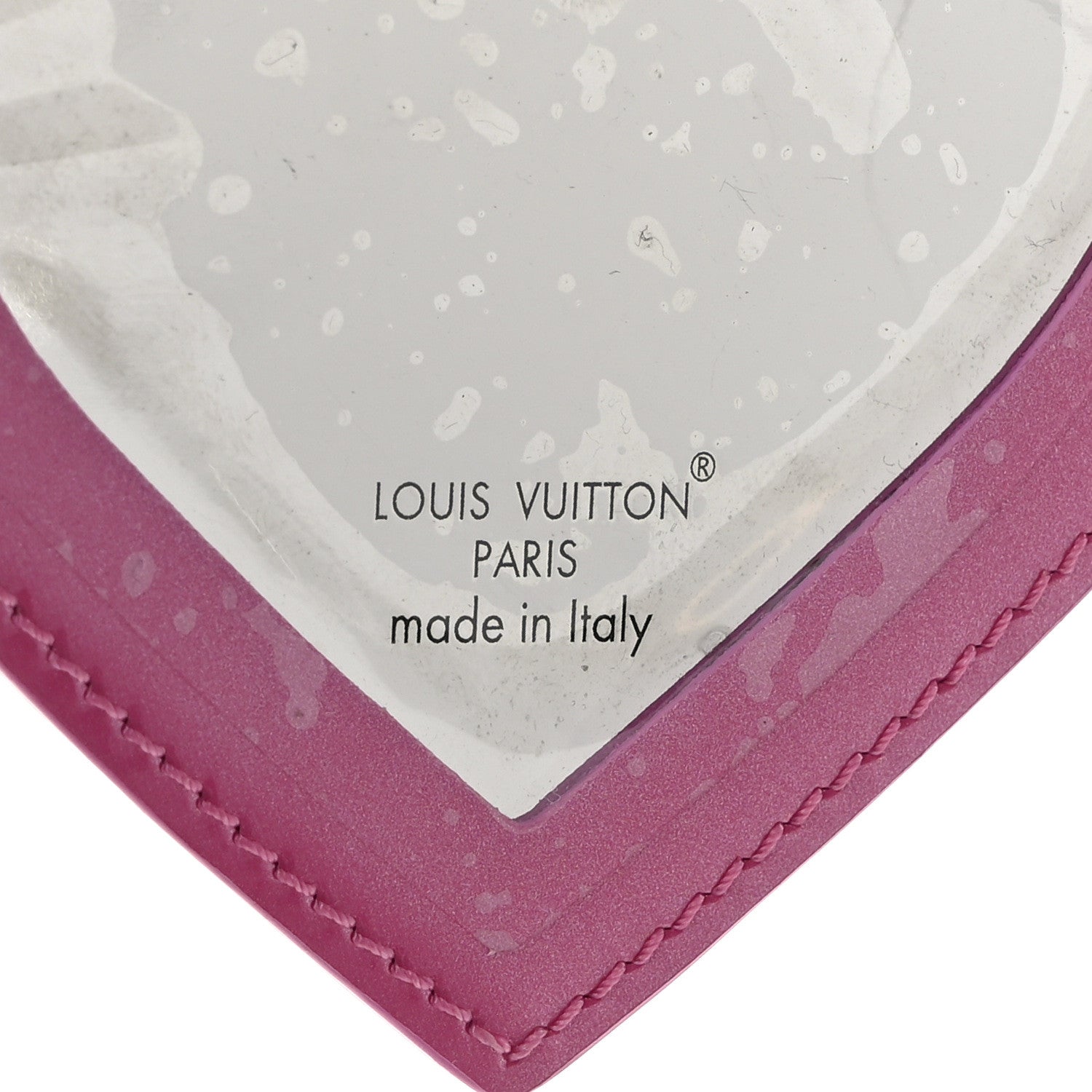 Louis Vuitton Vernis See Your Love Heart Key Holder Bag Charm Pink 3 of 4