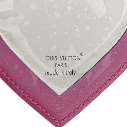 Louis Vuitton Vernis See Your Love Heart Key Holder Bag Charm Pink 3 of 4