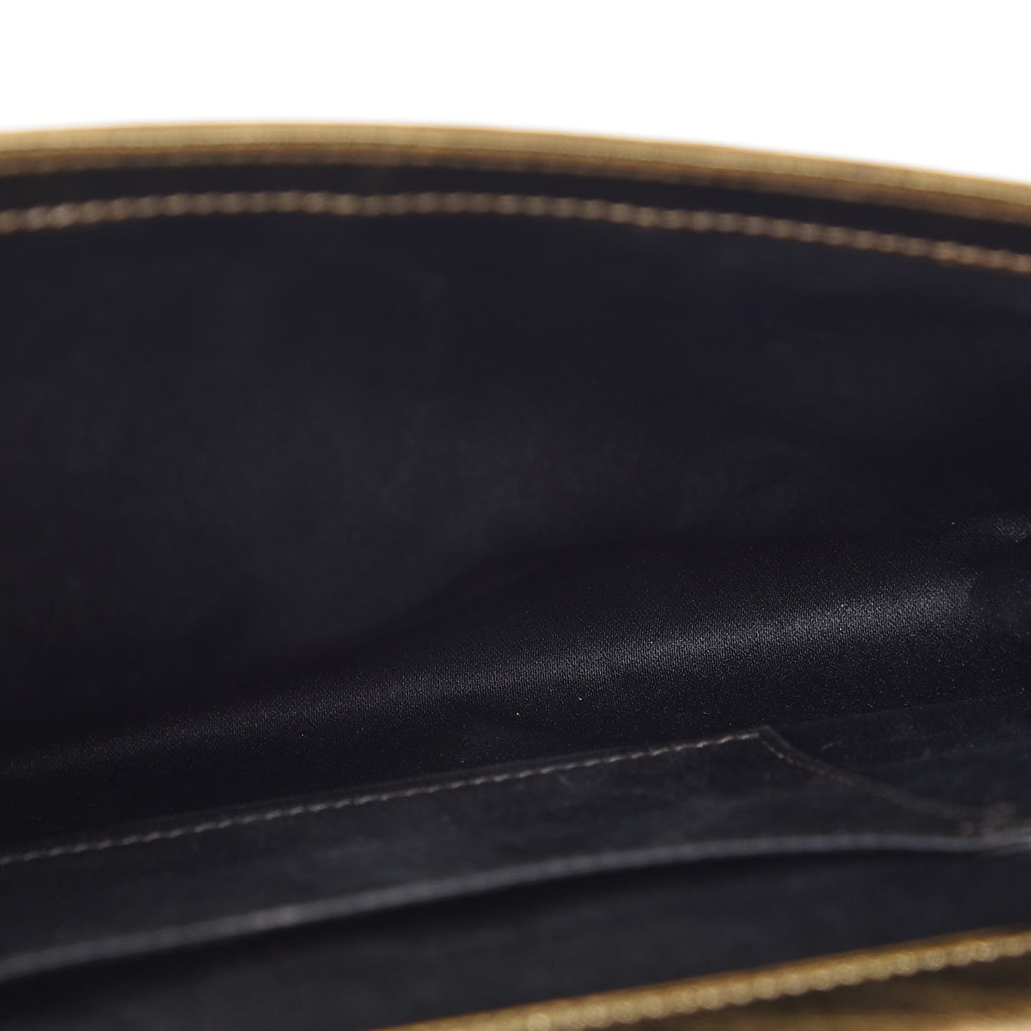 Metallic Calfskin Monogram Large Belle De Jour Clutch Gold