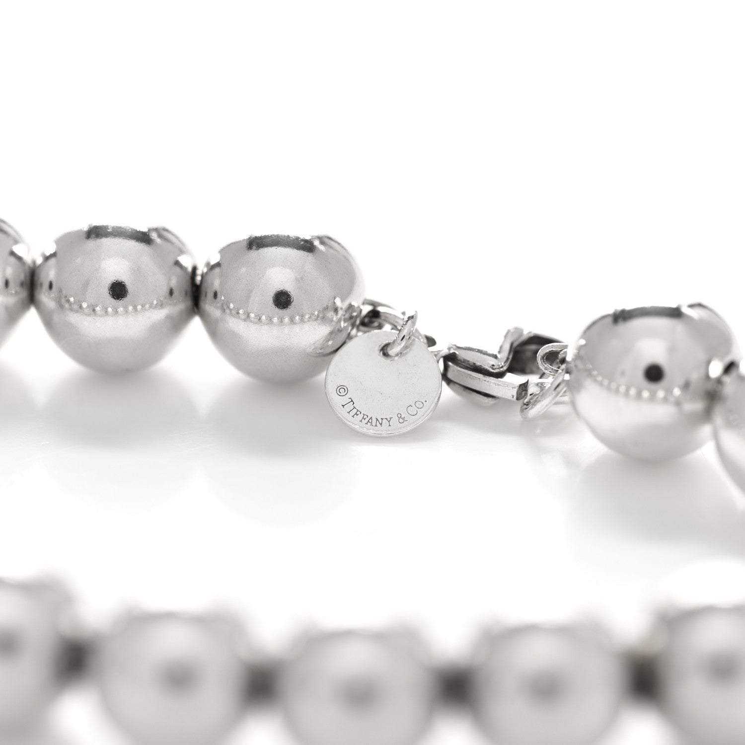 Tiffany Sterling Silver 10mm HardWear Ball Bracelet 3 of 4