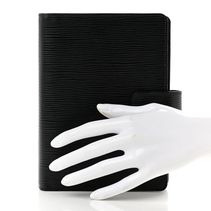 Louis Vuitton Epi Medium Ring Agenda Cover Black 2 of 6