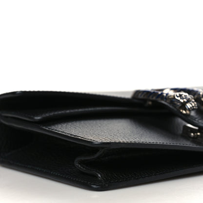 Gucci Dollar Calfskin Enamel Small Dionysus Shoulder Bag Black Electric Blue 8 of 9