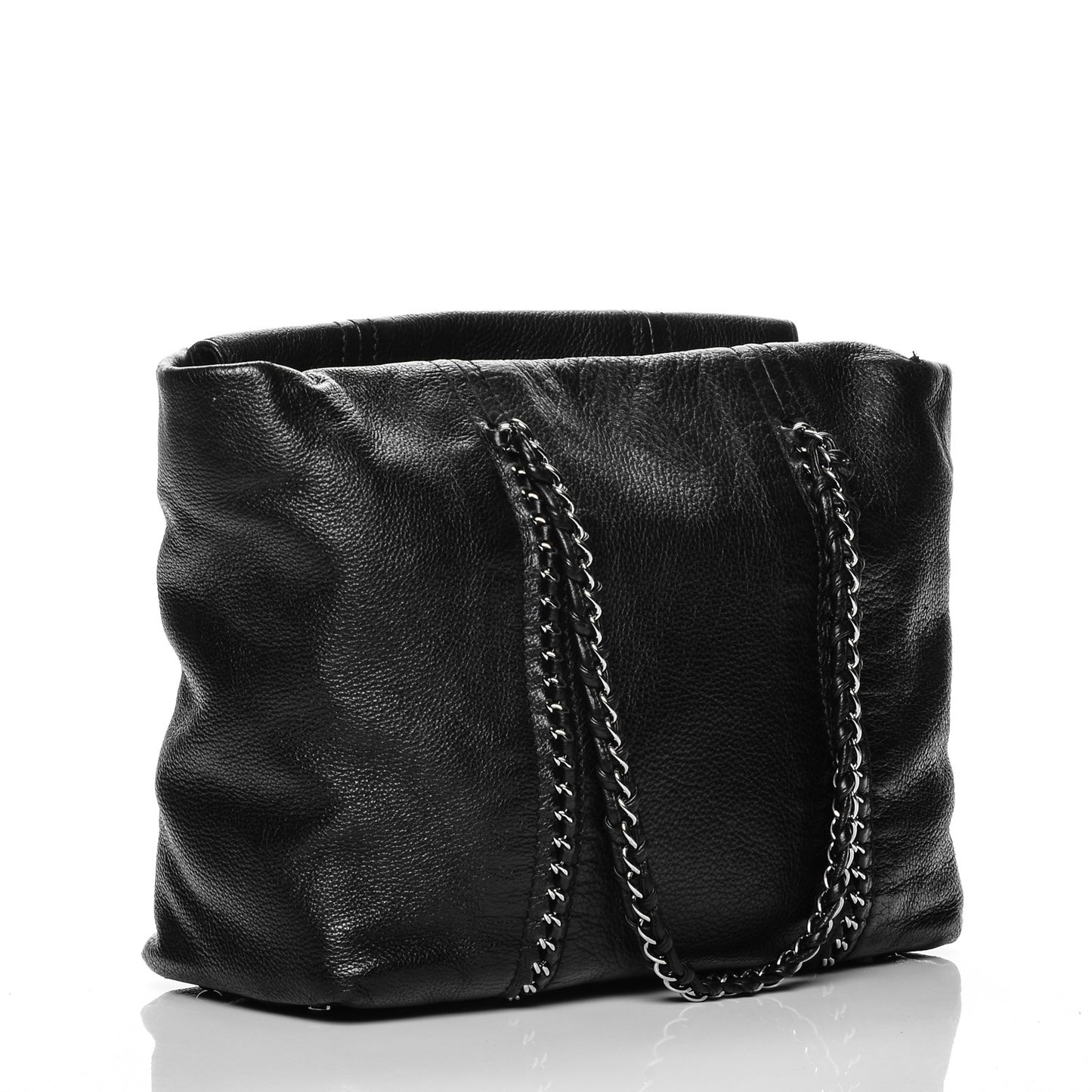 Deerskin Luxe Ligne Tote Black