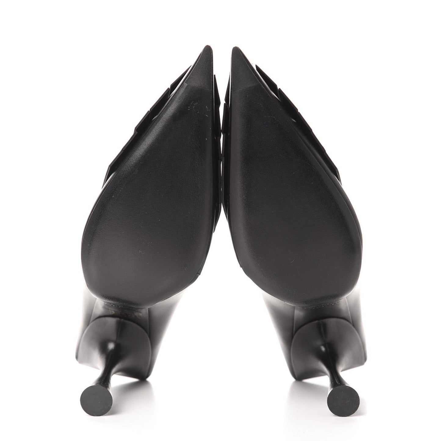 Shiny Kidskin Fringe BB Knife Booties 41 Black
