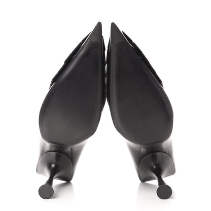 Balenciaga Shiny Kidskin Fringe BB Knife Booties 41 Black 7 of 10