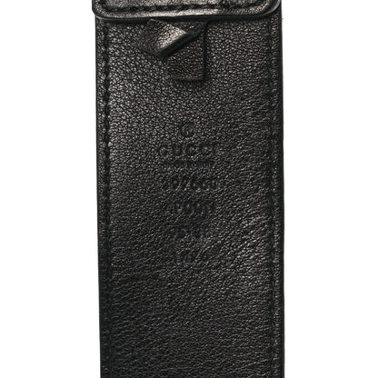 Gucci Moon Calfskin Nickel Double G 40mm Belt 95 38 Black 3 of 6