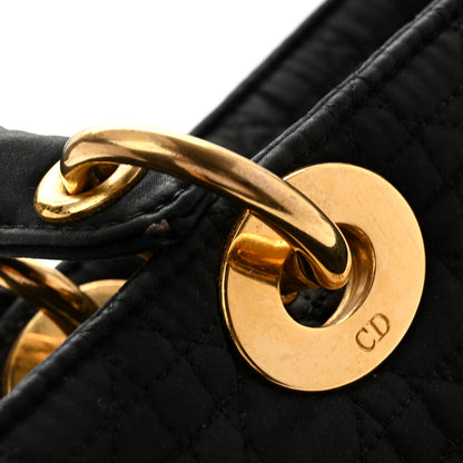 Christian Dior Nylon Cannage Large Lady Dior Black 14 of 15
