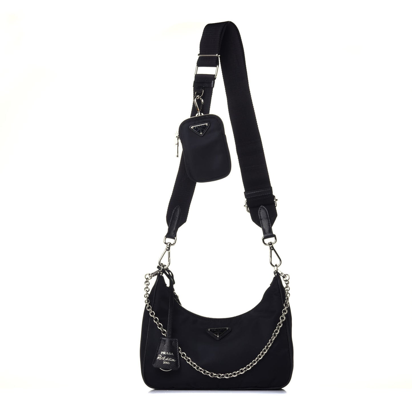 Nylon Re-Edition 2005 Shoulder Bag Black