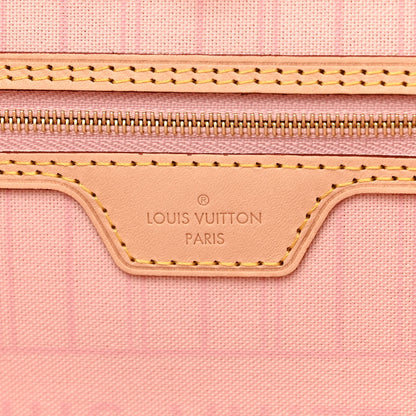 Louis Vuitton Damier Azur Neo Neverfull MM Rose Ballerine 8 of 14