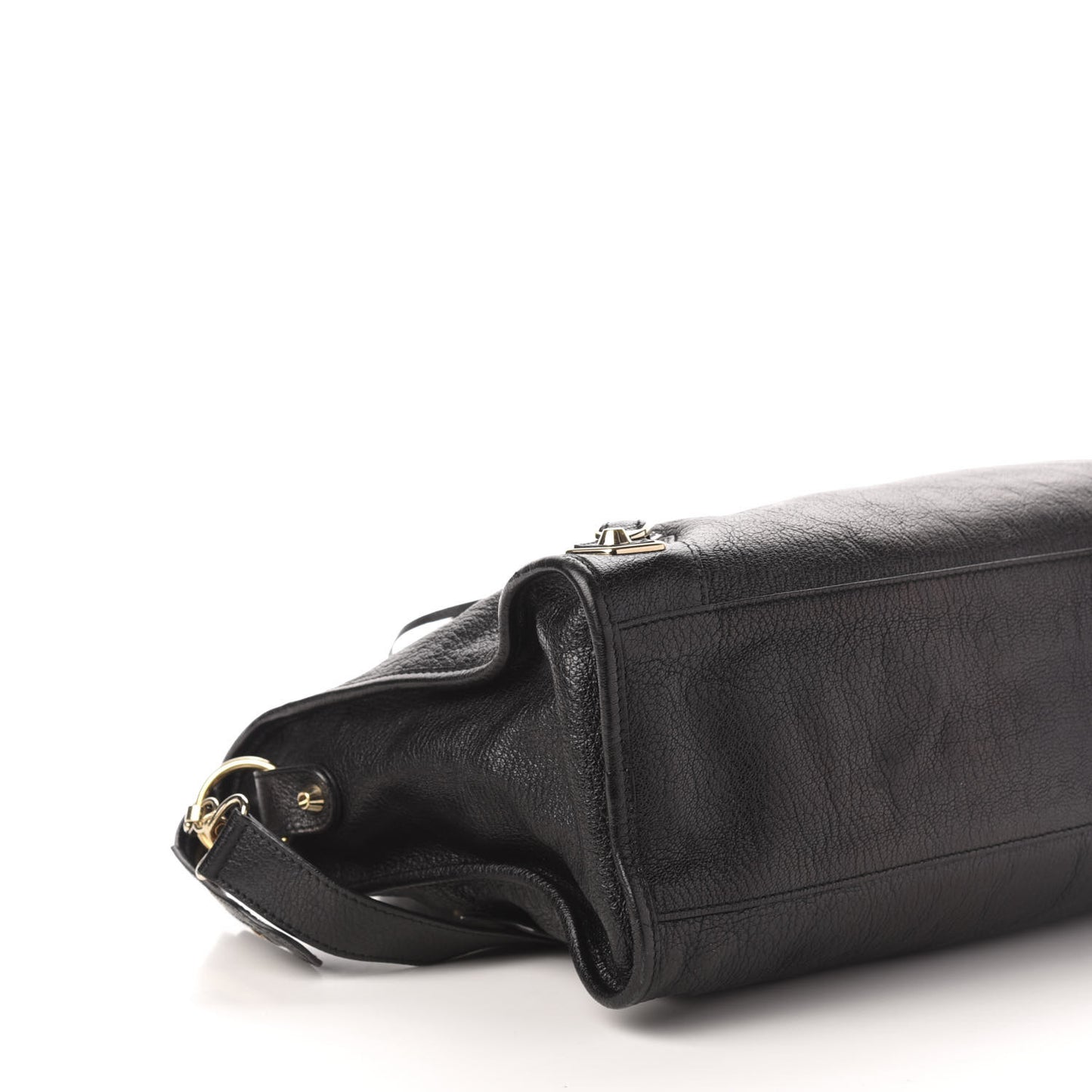 Chevre Gold Metallic Edge Hardware City Black