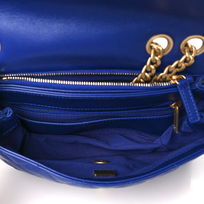Chanel Lambskin Quilted Small Pillow Crush Flap Blue 5 of 11