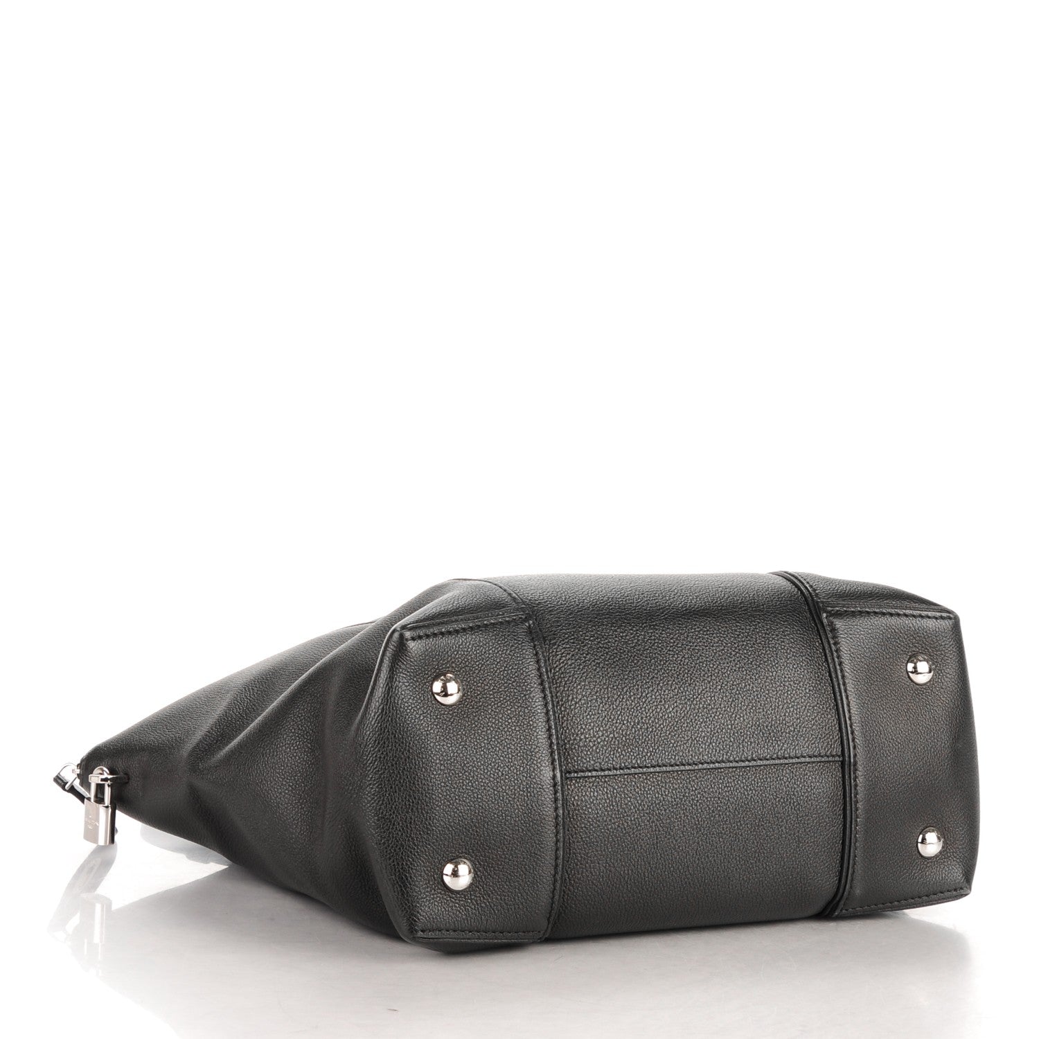 Louis Vuitton Veau Cachemire Soft Lockit MM Black 4 of 8
