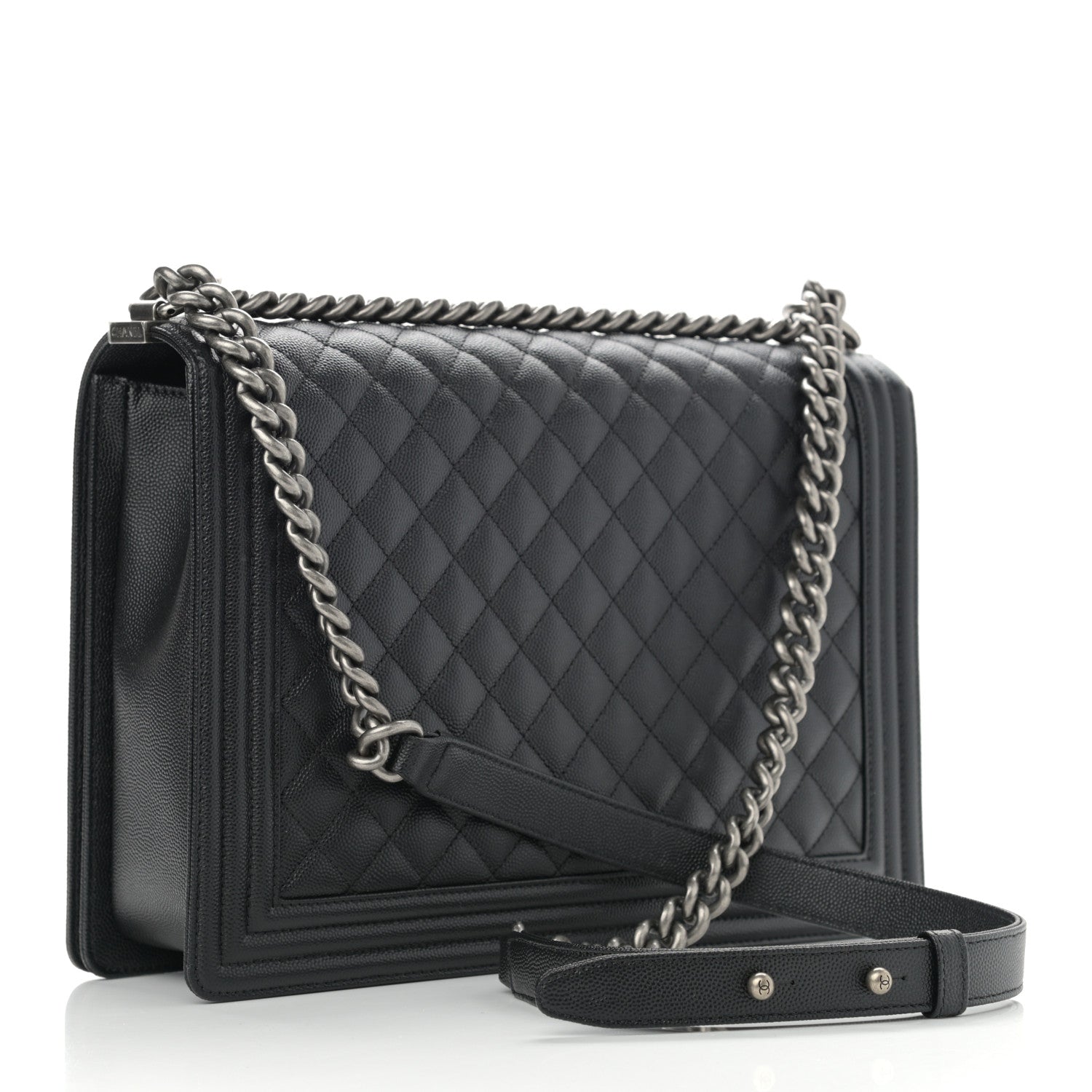 Chanel Caviar Quilted Large Boy Flap Black 3 of 11