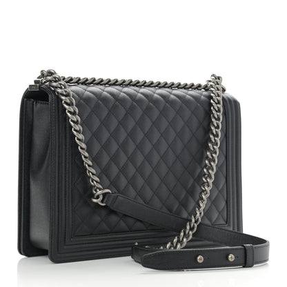 Chanel Caviar Quilted Large Boy Flap Black 3 of 11