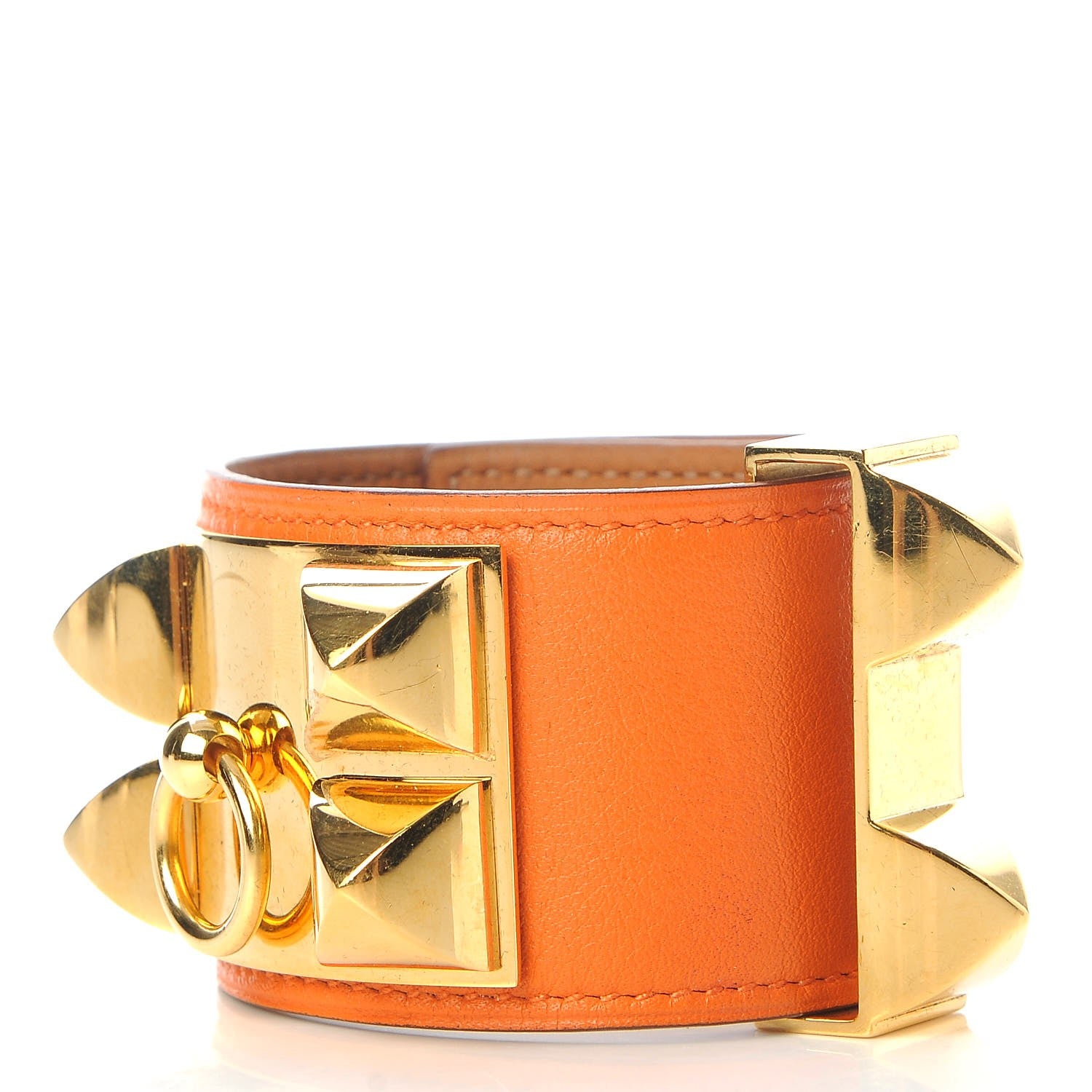 Hermes Swift Collier de Chien CDC Bracelet S Orange 1 of 8