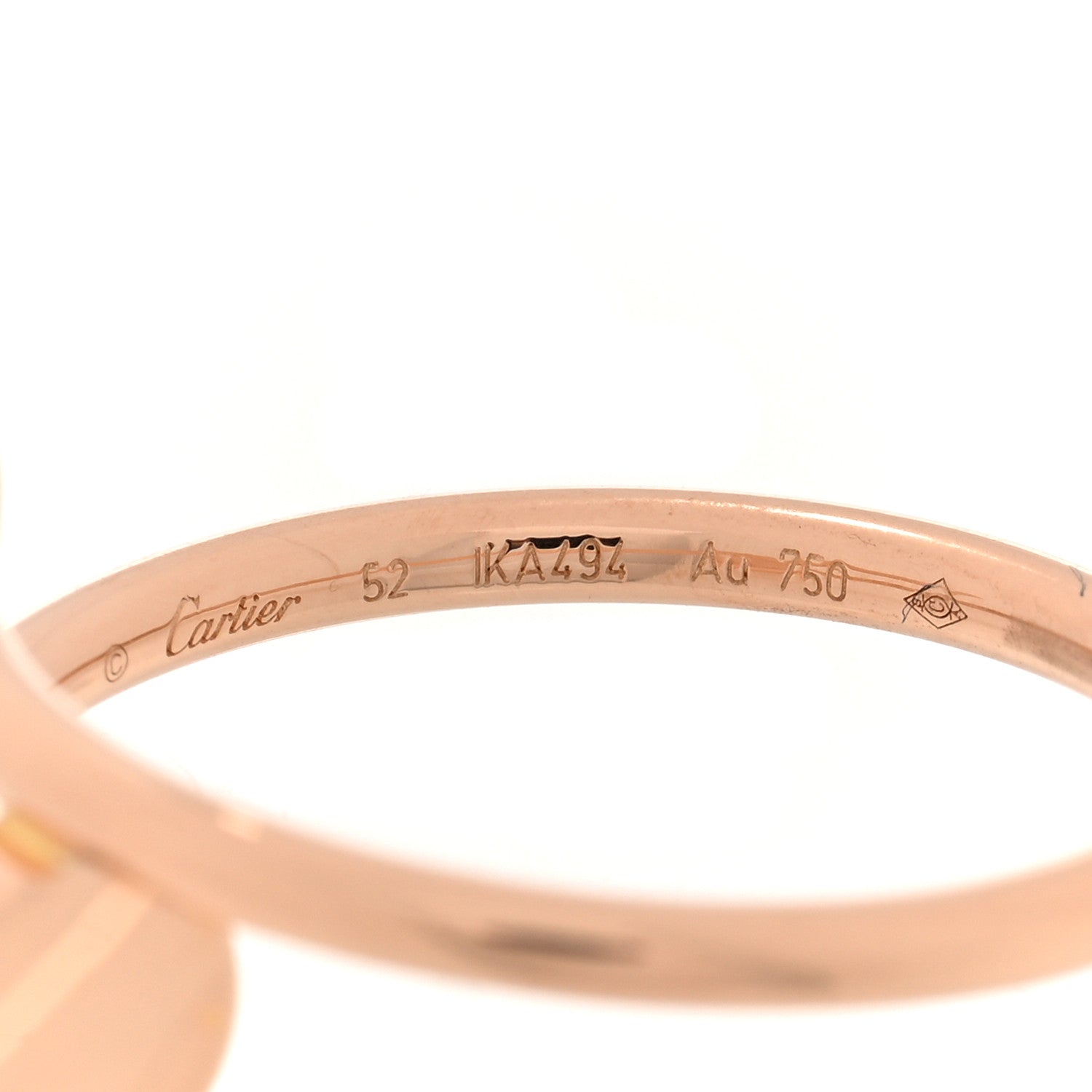 Cartier 18K Pink Gold Small Juste Un Clou Ring 52 6 4 of 5