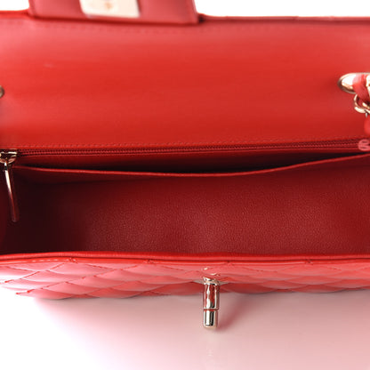 Chanel Patent Calfskin Quilted Mini Rectangular Flap Red 4 of 12