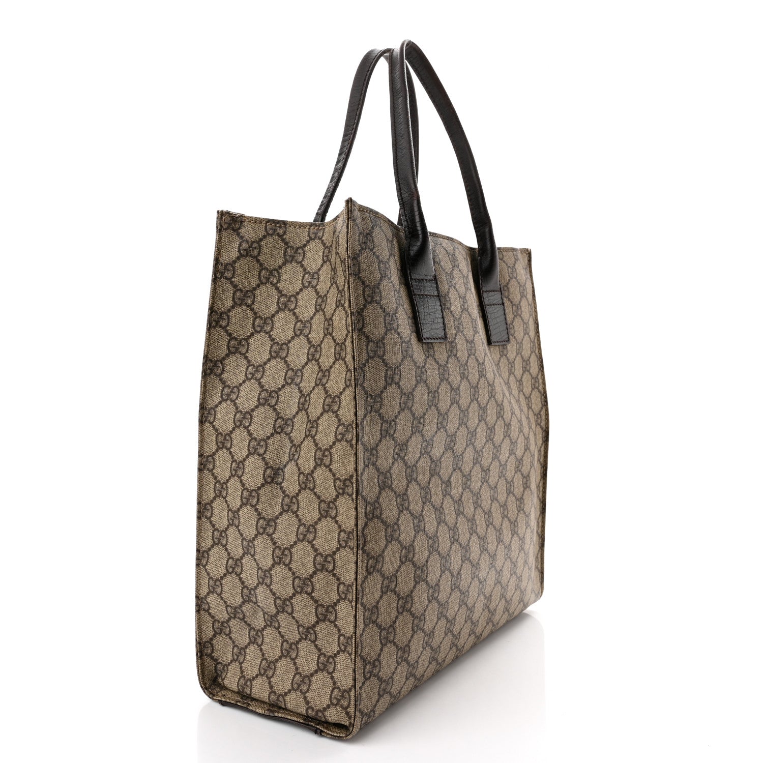 Gucci GG Plus Monogram Small Vertical Tote Dark Brown 3 of 10