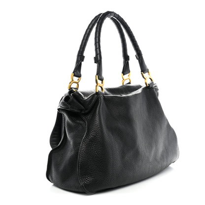 Chloe Calfskin Large Marcie Satchel Black Black 3 of 13
