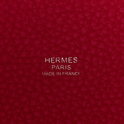 Hermes Taurillon Clemence Swift Eclat Picotin Lock 18 PM Framboise Rouge Sellier 6 of 11