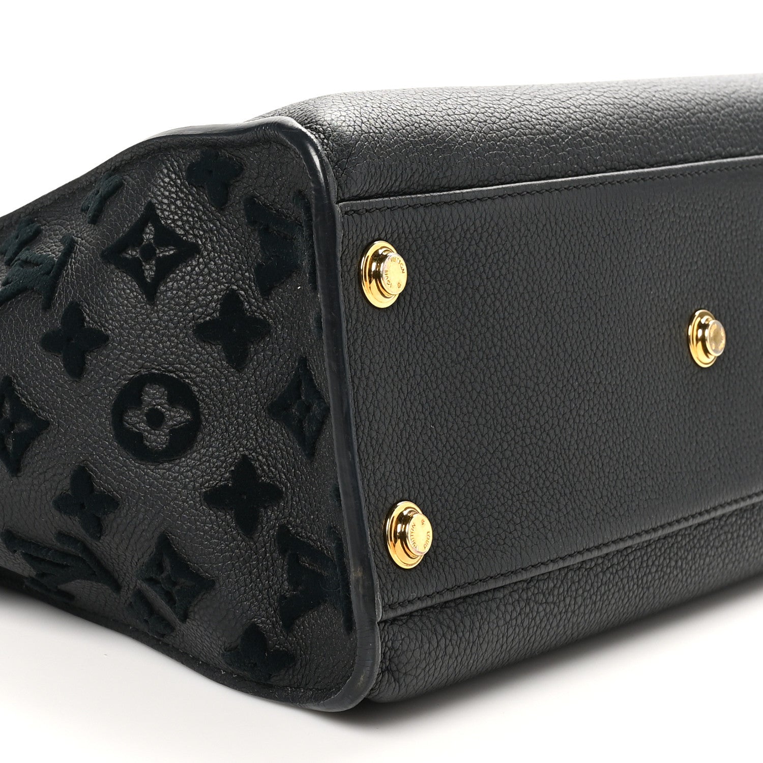 Louis Vuitton Calfskin Monogram Tufting On My Side Black 8 of 9