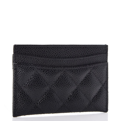 Chanel Caviar Quilted Card Holder Black 3 of 9