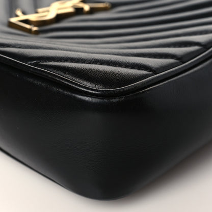 Saint Laurent Calfskin Matelasse Monogram Lou Camera Bag Black 9 of 10