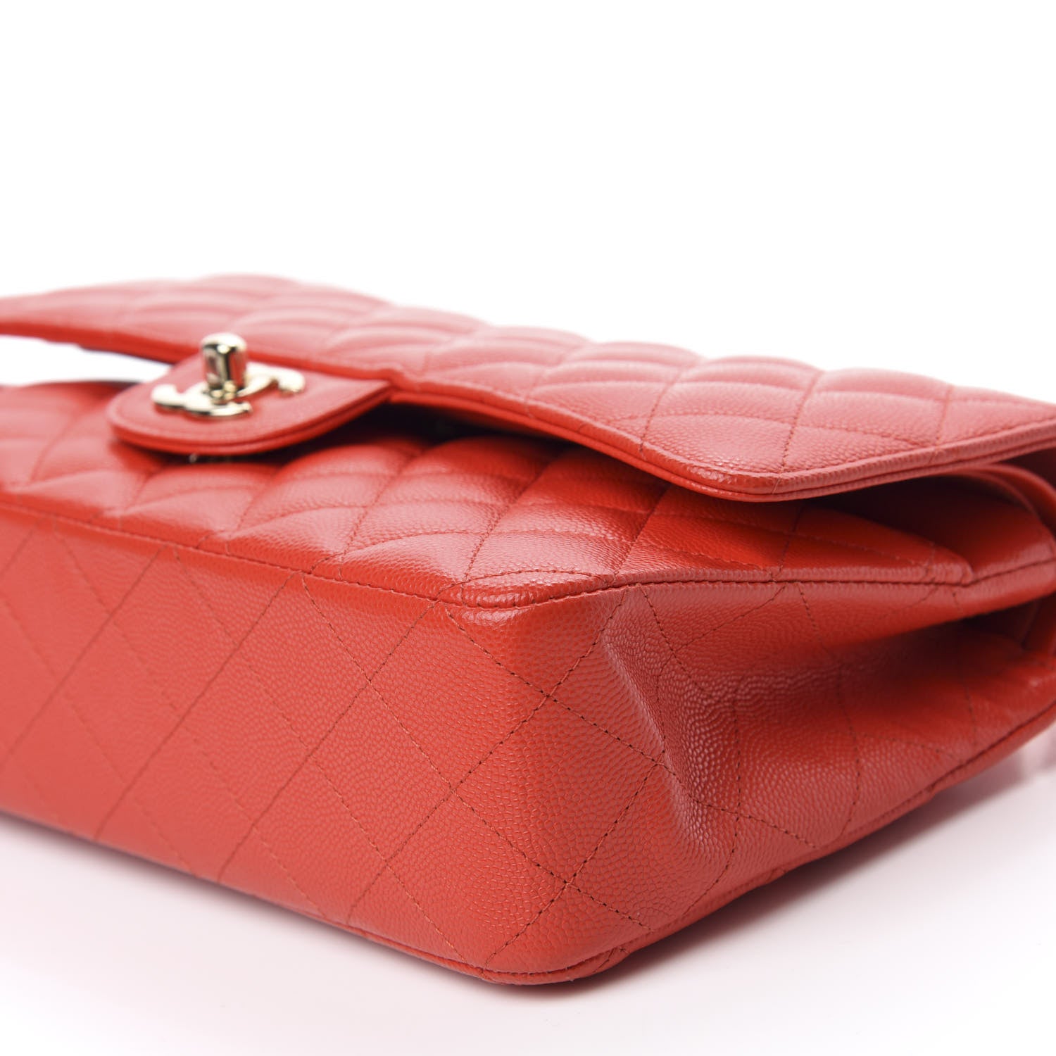 Chanel Caviar Quilted Medium Double Flap Red 7 of 11