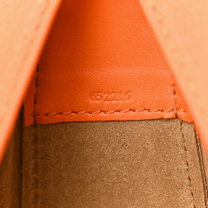 Loewe Satin Calfskin Jacquard Luna Bag Orange 6 of 8