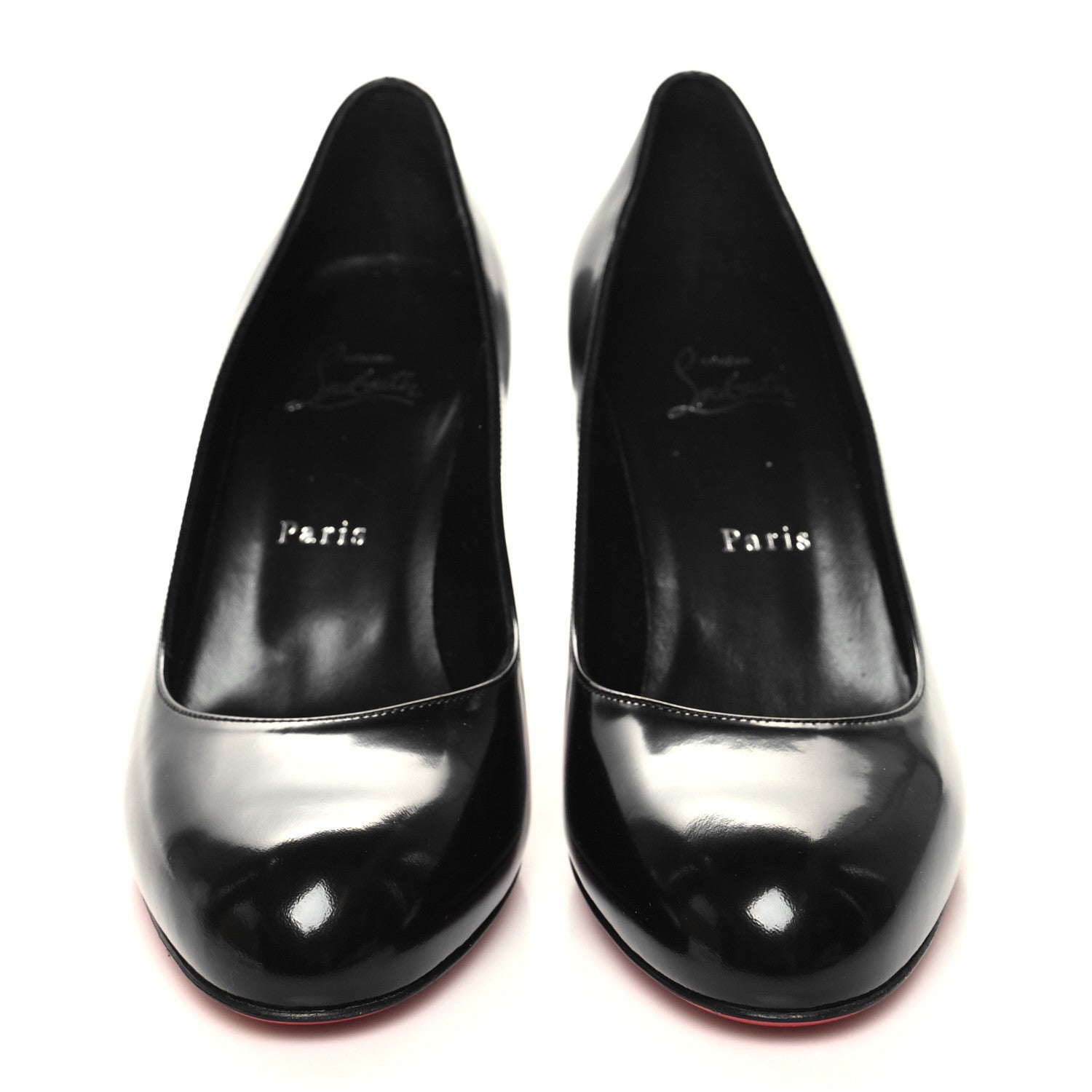 Christian Louboutin Patent Pumppie Abrasivato 85 Pumps 40 Black 2 of 8