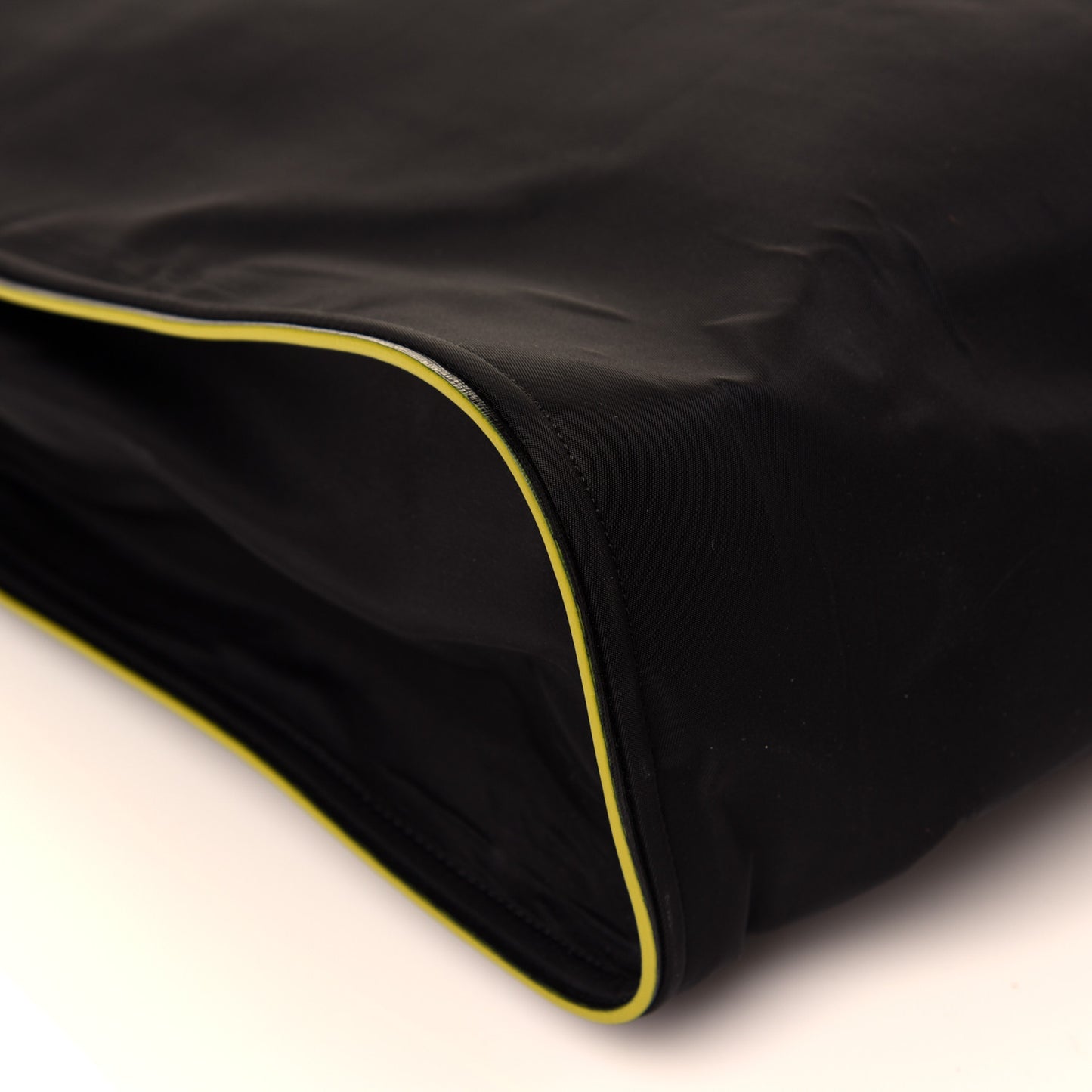 Nylon Shearling Block Letter Logo Tote Black Multicolor