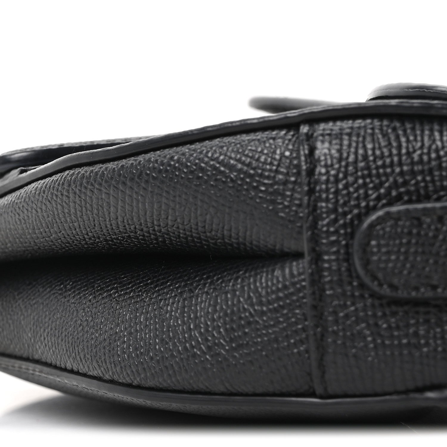 Christian Dior Grained Calfskin Mini Saddle Bag Black 9 of 9