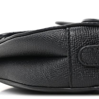 Christian Dior Grained Calfskin Mini Saddle Bag Black 9 of 9