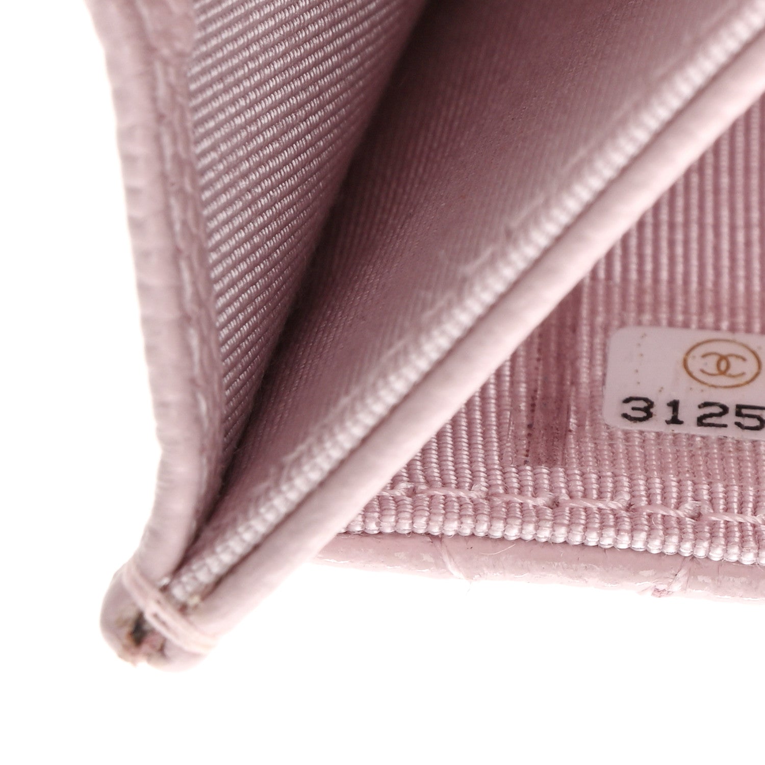 Chanel Caviar Quilted Flap Card Holder Wallet Light Pink 8 of 9