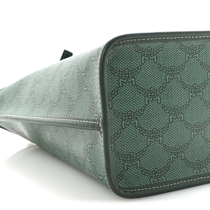 MCM Lauretos Nappa MIni Himmel Shopper Tote Forest Green 7 of 8