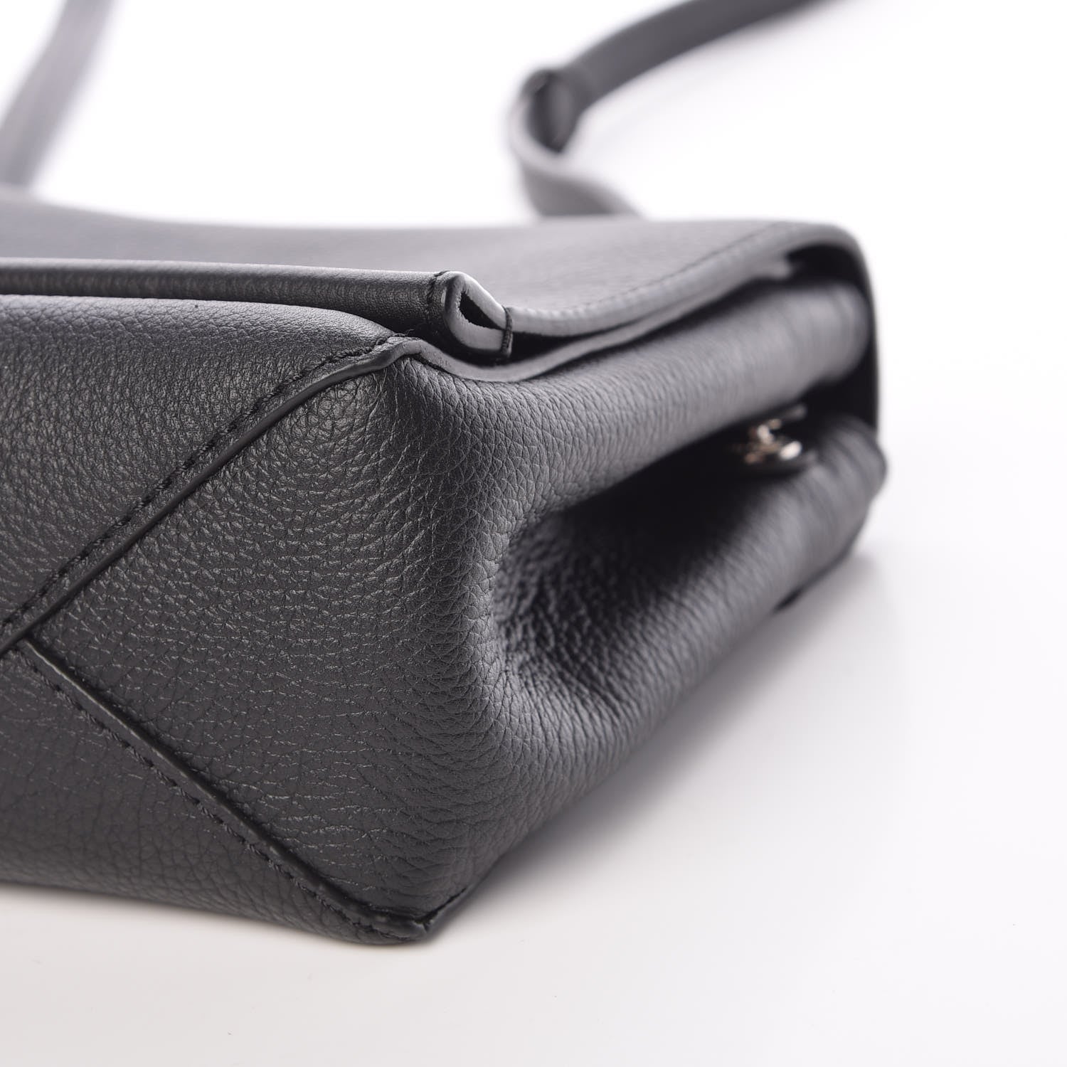 Louis Vuitton Calfskin Lockme II Chain Bag BB Black 8 of 9