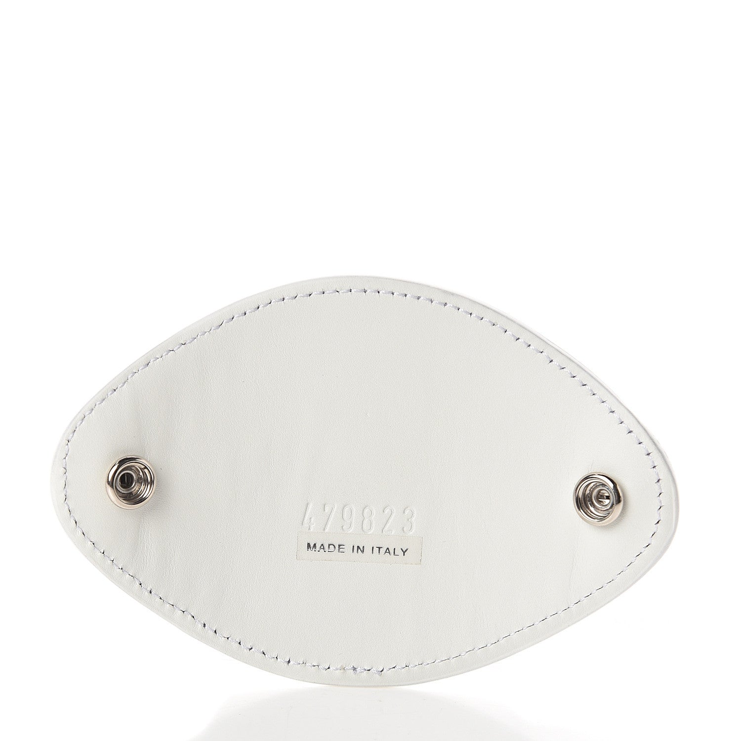 Gucci Calfskin Embellished Ace Eye Patch White 2 of 4