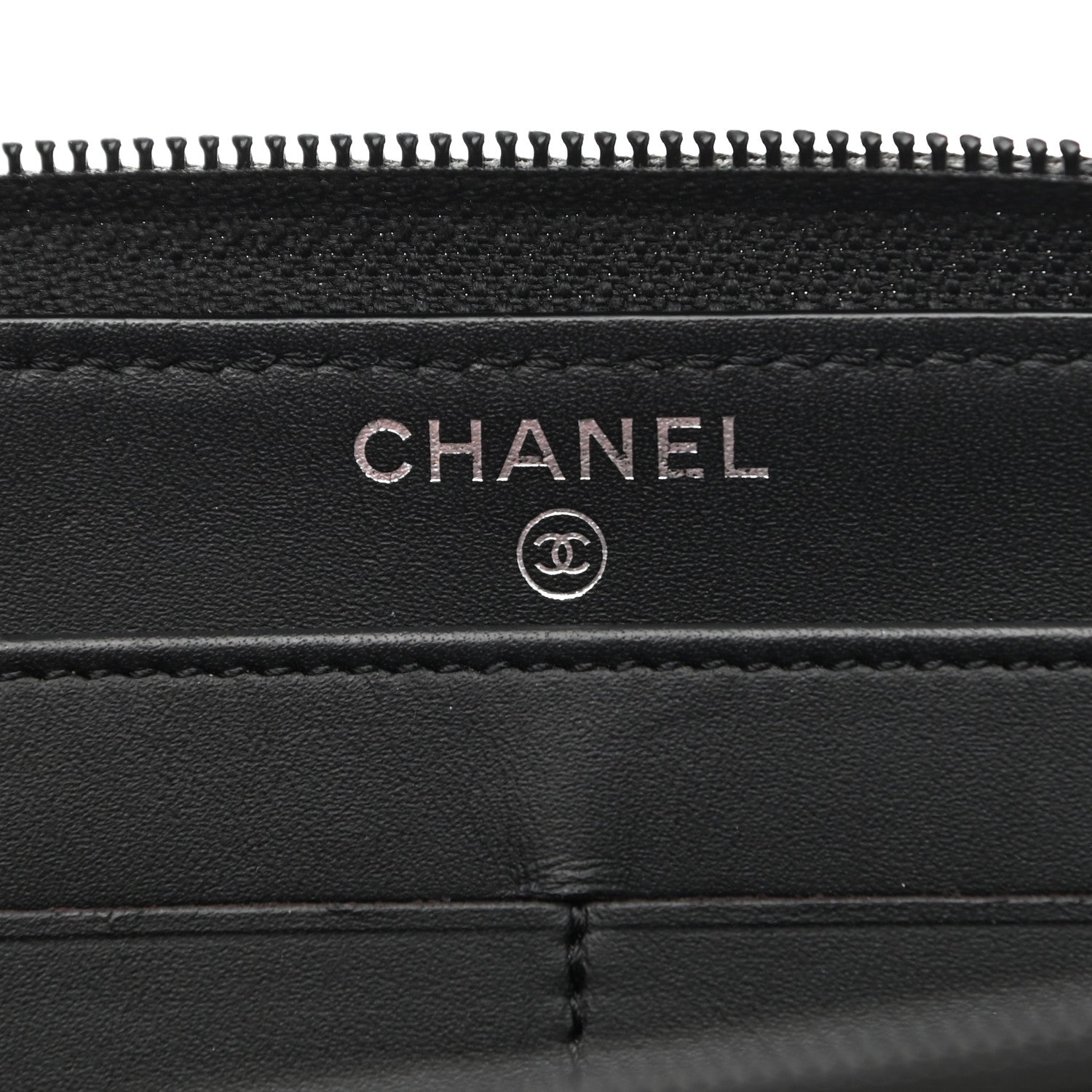 Chanel Caviar Large Timeless CC Zip Around Wallet Black 7 of 12