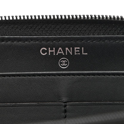 Chanel Caviar Large Timeless CC Zip Around Wallet Black 7 of 12