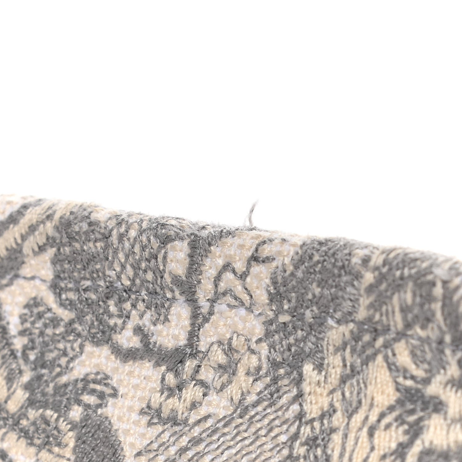 Christian Dior Canvas Embroidered Medium Dioriviera Toile De Jouy Book Tote Gray 15 of 23