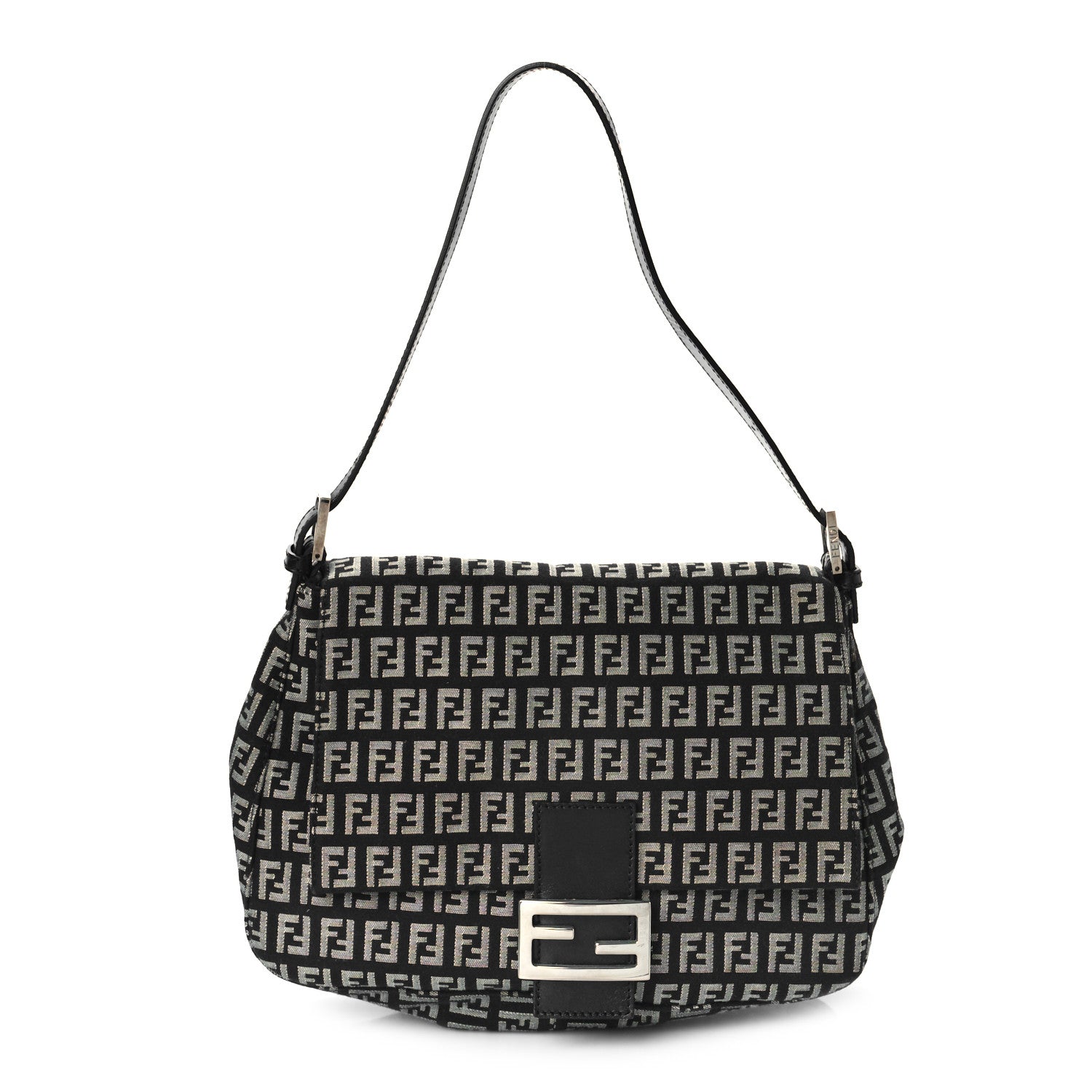 Fendi Zucchino Vitello Mama Baguette Black 1 of 9