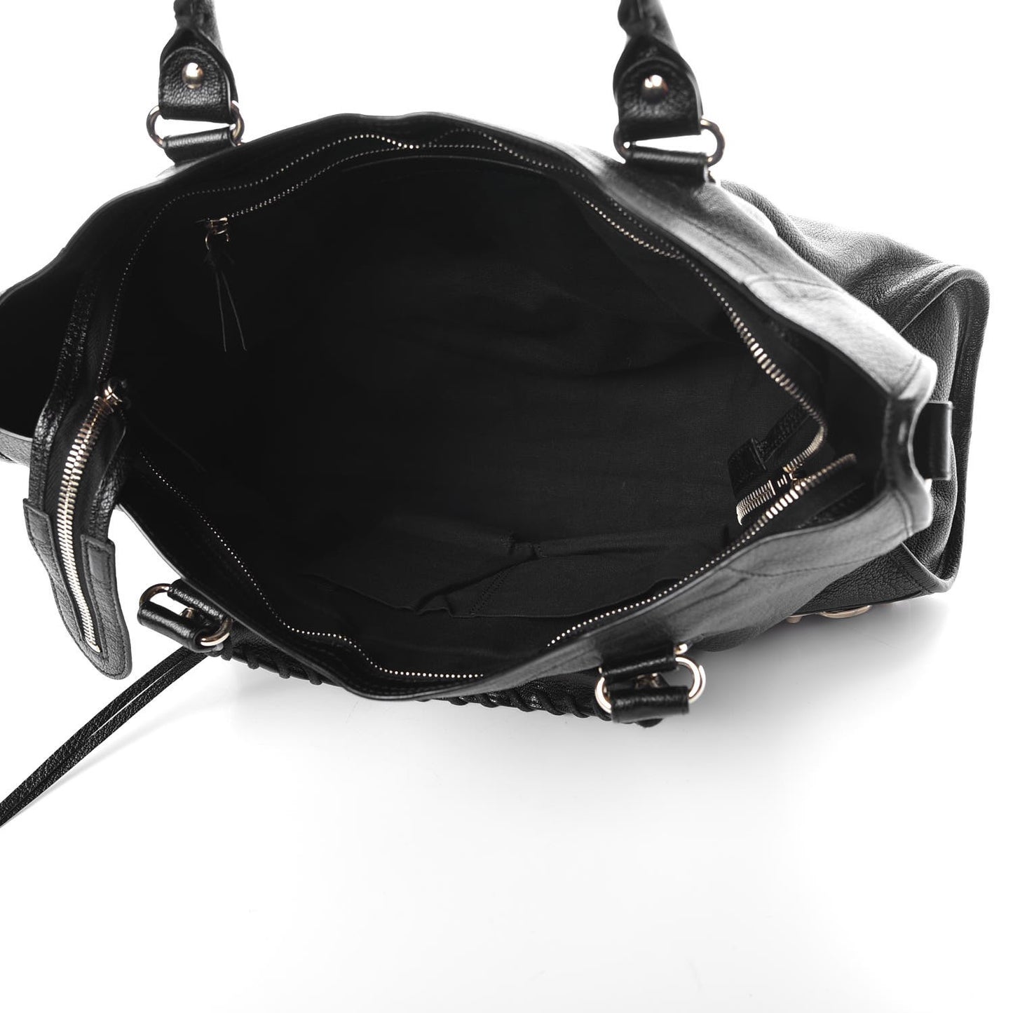 Chevre Gold Metallic Edge Hardware City Black