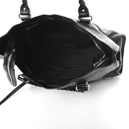 Balenciaga Chevre Gold Metallic Edge Hardware City Black 4 of 13