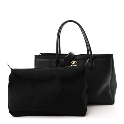Chanel Calfskin Cerf Executive Shopper Tote Black 3 of 12