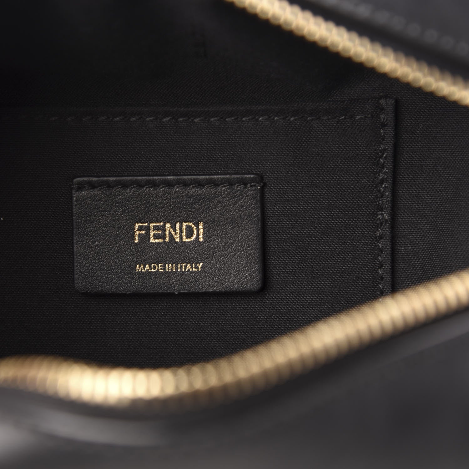 Fendi Vitello Century F is Fendi Bi-Color FF 1974 Embossed Camera Case Maya Black 6 of 12