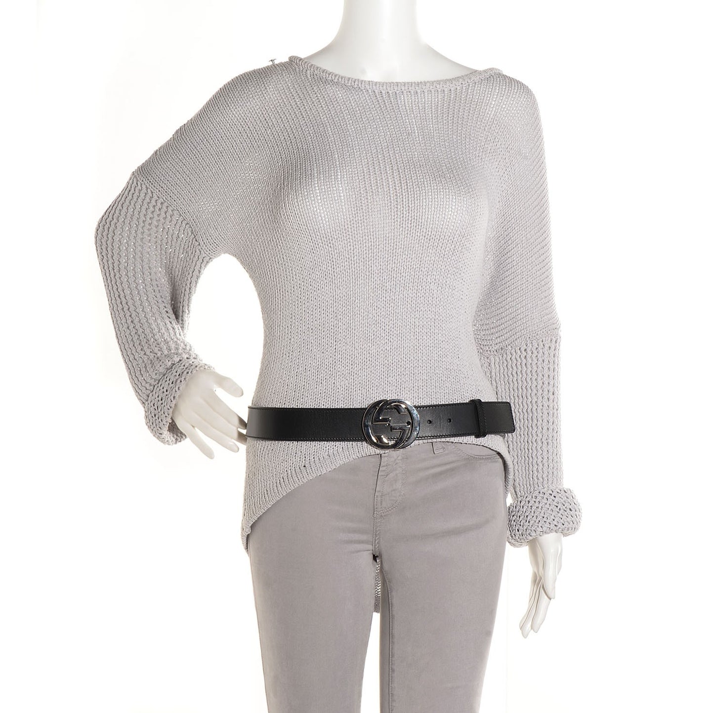Leather Interlocking G Belt 95 38 Black