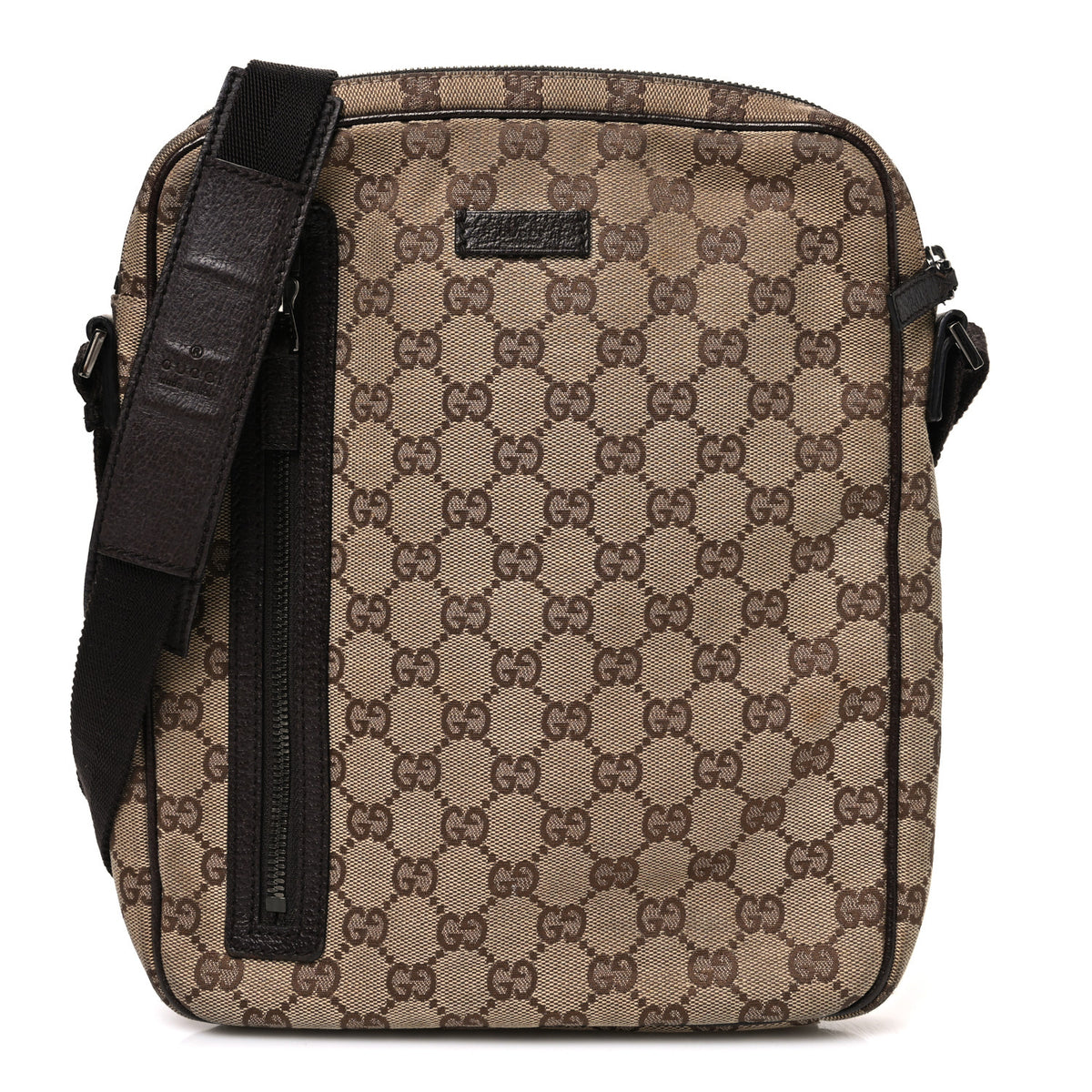 Gucci Monogram Messenger Bag Dark Brown 1 of 10