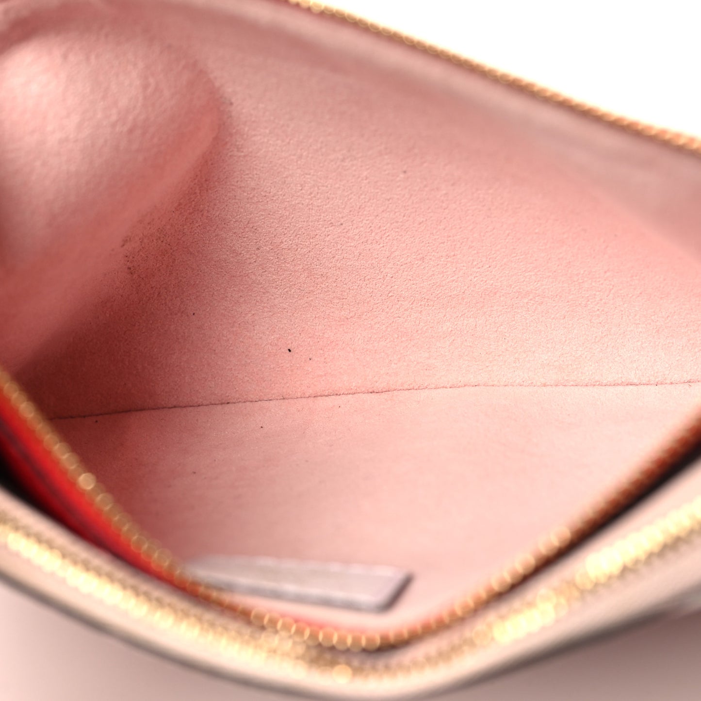 Monogram Giant Double Zip Pochette Rouge