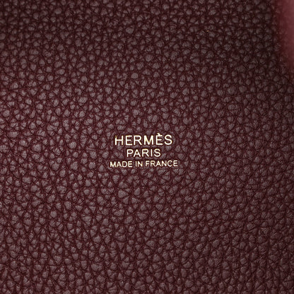 Hermes Taurillon Clemence Picotin Lock 18 PM Rouge Sellier 6 of 10