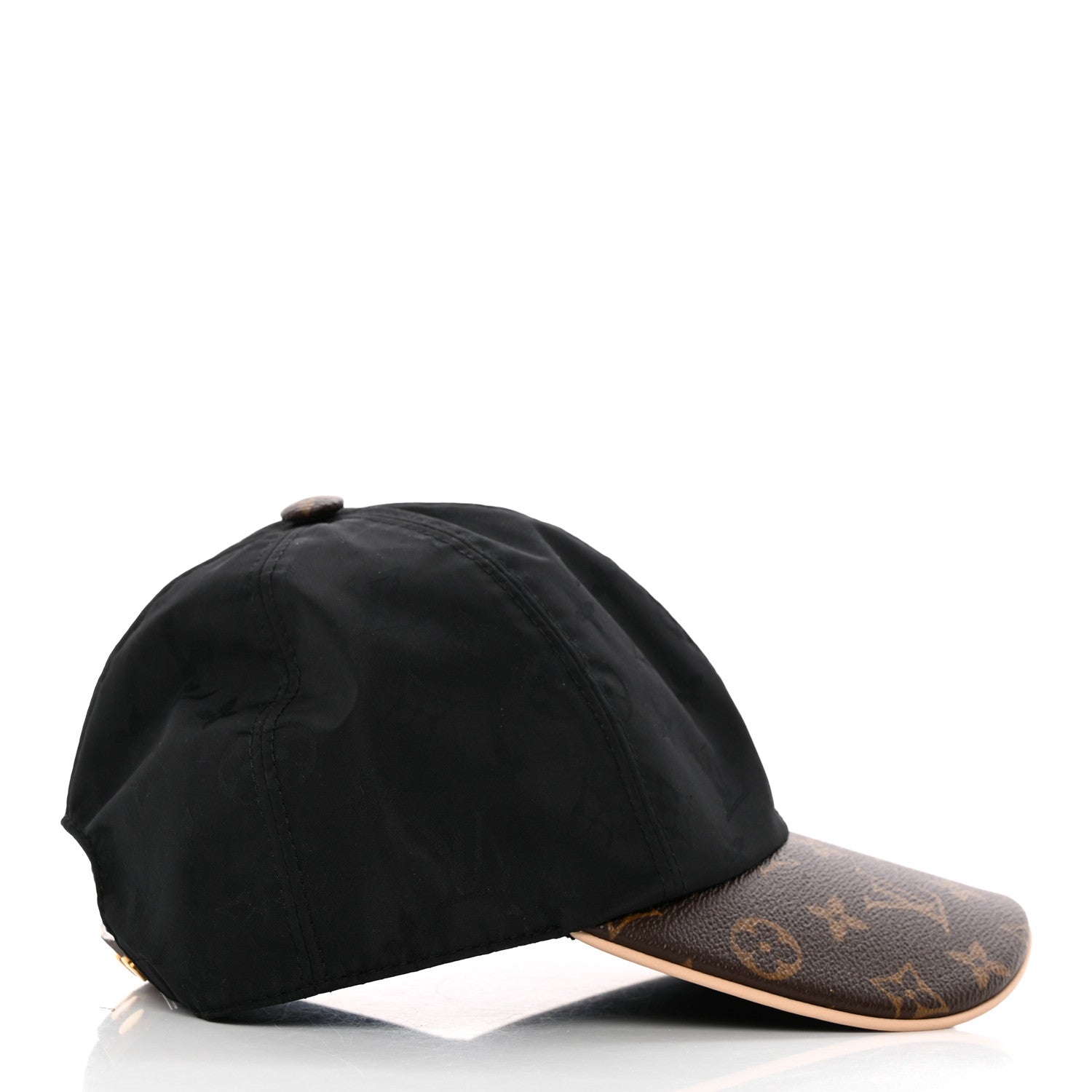 Louis Vuitton Polyester Silk Monogram LV Get Ready Cap M Black 4 of 12